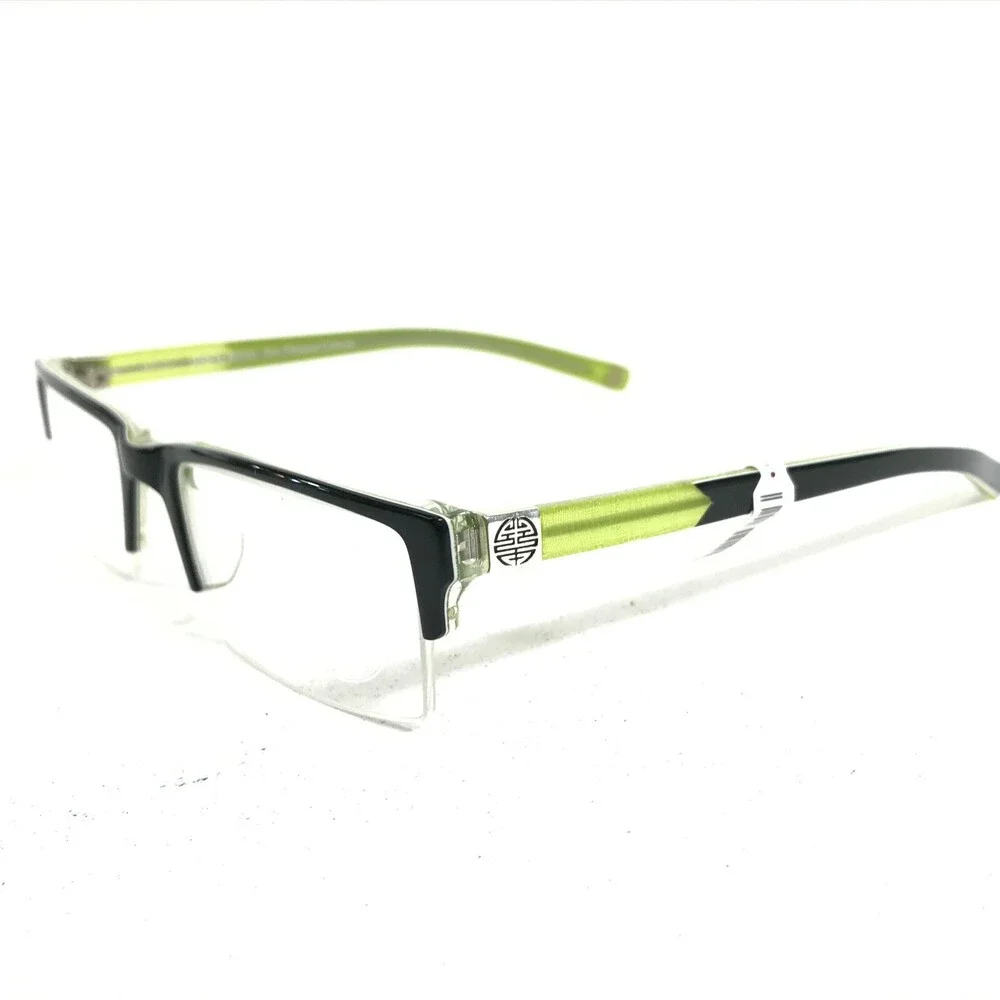 Coco Song Eyeglasses Frames SILK ROAD COL.2 Black Clear Green Silver 52-18-135
